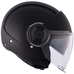 Casco Jet Mt Helmets Of502Sv B Viale Sv S A1 Solid Opaco Nero Opaco