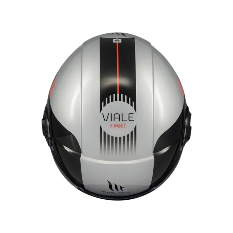 Casco Jet Mt Helmets Of502Sv B Viale Sv S C41 Advance Lucido