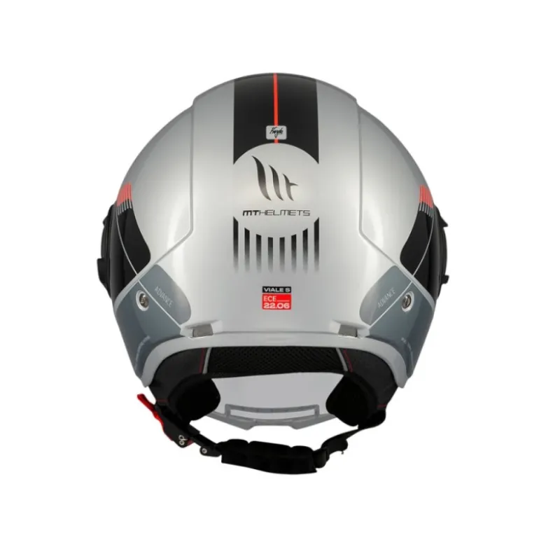 Casco Jet Mt Helmets Of502Sv B Viale Sv S C41 Advance Lucido