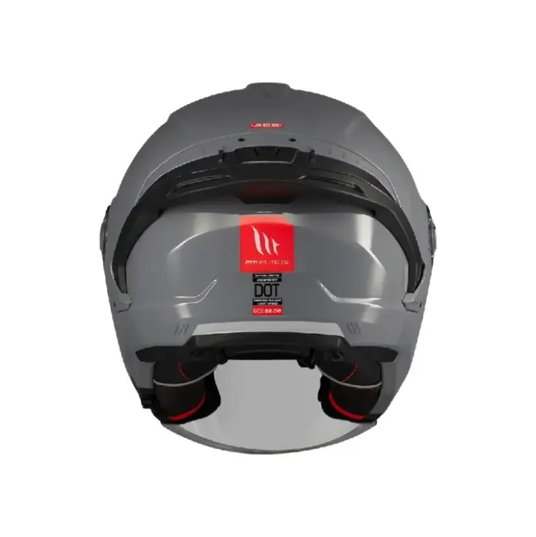 Casco Jet Mt Helmets Of515Sv Cosmo A2 Sv Solid Lucido Grigio