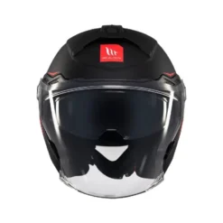 Casco Jet Mt Helmets  Of515Sv Cosmo A1 Sv Solid Opaco Nero