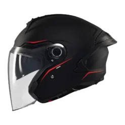 Casco Jet Mt Helmets  Of515Sv Cosmo A1 Sv Solid Opaco Nero