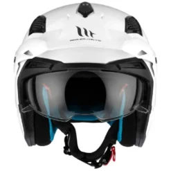Casco Jet Mt Helmets  Tr902Svb District Sv S Solid A0 Lucido Bianco