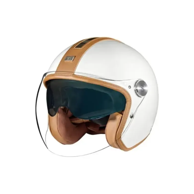 Casco Jet Nexx X.G30 Groovy Bianco Camel