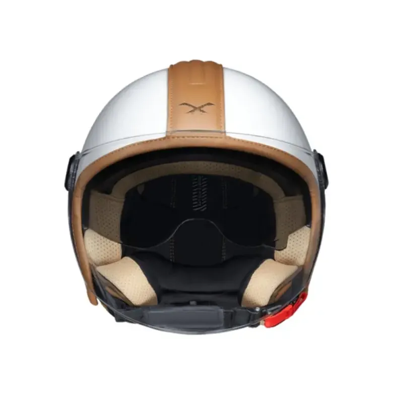 Casco Jet Nexx Y.10 Midtown Bianco Camel