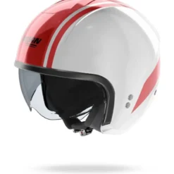 Casco Jet Nolan N20-2 Dolce Vita 347 Bianco Rosso Lucido