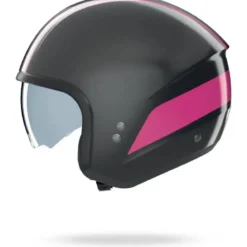 Casco Jet Nolan N20-2 Dolce Vita 346 Grigio Lava Fucsia Lucido