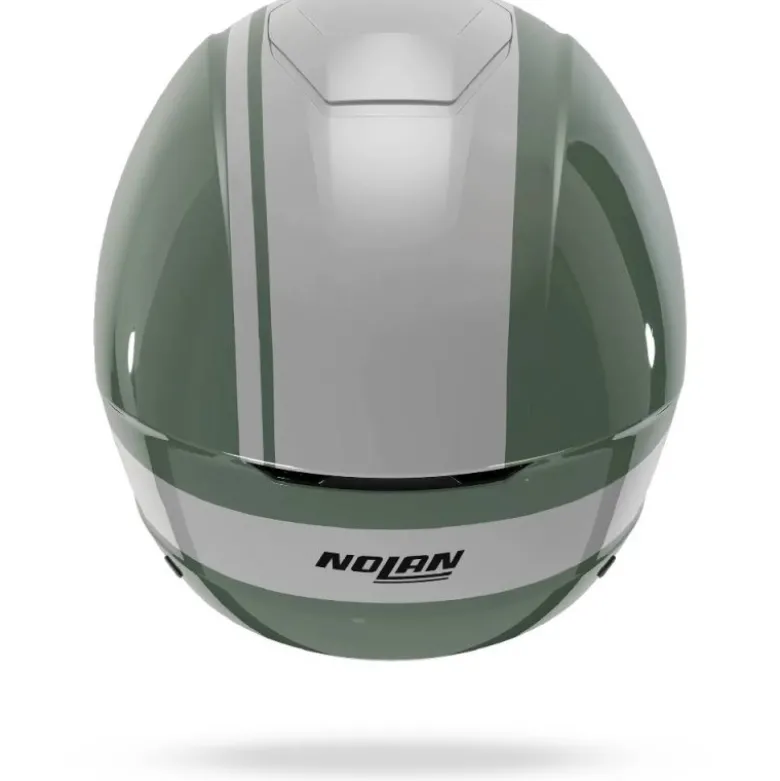 Casco Jet Nolan N20-2 Dolce Vita 348 Verde Grigio Bianco Lucido