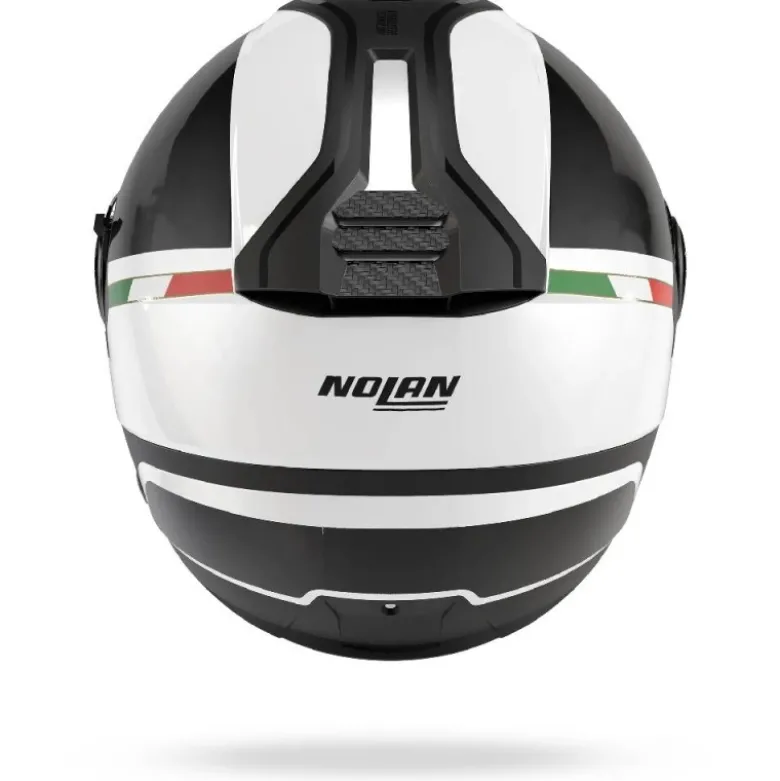 Casco Jet Nolan N40-5 06 Integro 342 Bianco Nero Italia Lucido