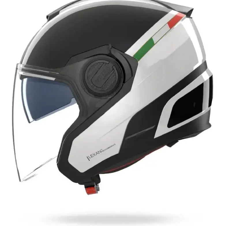 Casco Jet Nolan N40-5 06 Integro 342 Bianco Nero Italia Lucido
