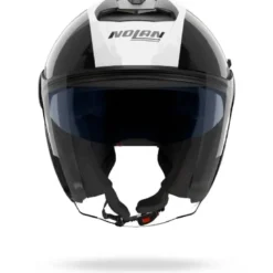 Casco Jet Nolan N40-5 06 Integro 342 Bianco Nero Italia Lucido