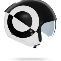 Casco Jet Nolan N20-2 Viceversa 344 Nero Bianco Opaco