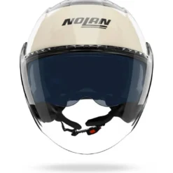 Casco Jet Nolan N20-2 Visor Blocco 354 Nero Avorio Verde Grigio Antracite Lucido