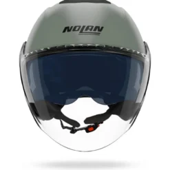 Casco Jet Nolan N20-2 Visor Classico Nobile 337 Verde Grigio Opaco