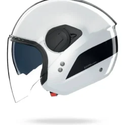 Casco Jet Nolan N20-2 Visor Dolce Vita 348 Bianco Nero Lucido