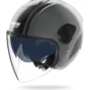 Casco Jet Nolan N20-2 Visor Dolce Vita 351 Grigio Lava Nero Opaco