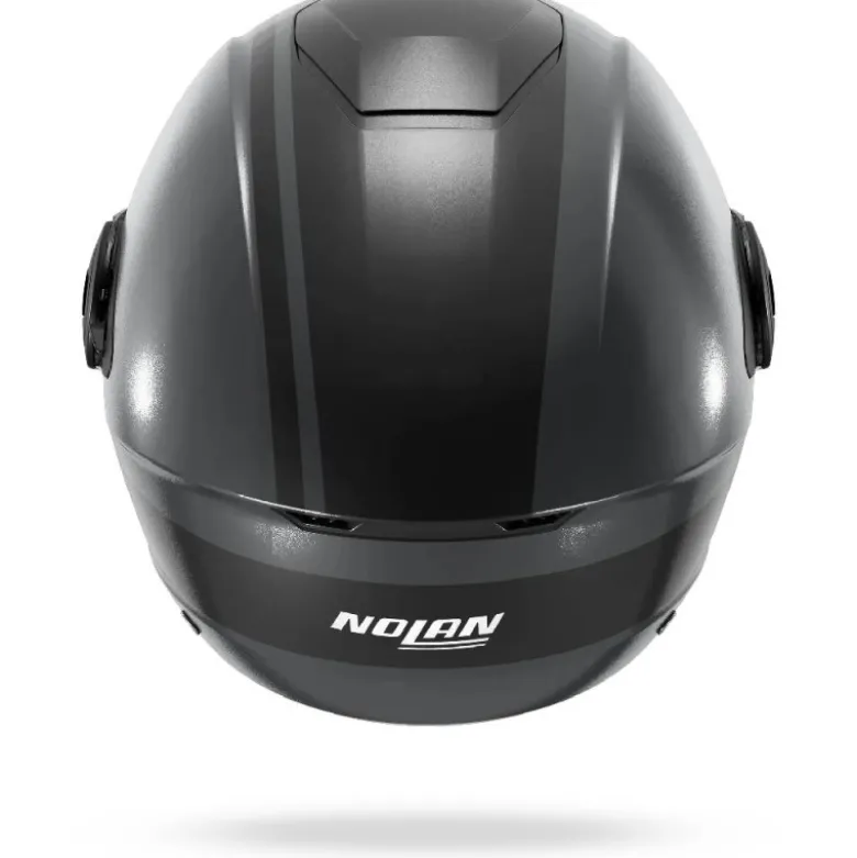Casco Jet Nolan N20-2 Visor Dolce Vita 351 Grigio Lava Nero Opaco