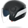 Casco Jet Nolan N20-2 Visor Dolce Vita 347 Nero Bianco Opaco