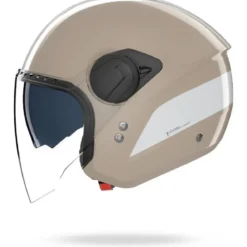 Casco Jet Nolan N20-2 Visor Dolce Vita 350 Sabbia Bianco Lucido