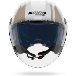 Casco Jet Nolan N20-2 Visor Dolce Vita 350 Sabbia Bianco Lucido