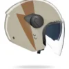 Casco Jet Nolan N20-2 Visor Impeto 343 Avorio Ocra Lucido