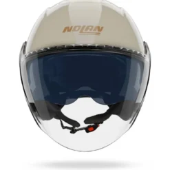Casco Jet Nolan N20-2 Visor Impeto 343 Avorio Ocra Lucido