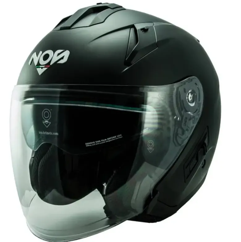 Casco Jet Nos NS-2 Black Matt