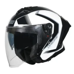 Casco Jet Origine Aprica Essential Nero Bianco Lucido