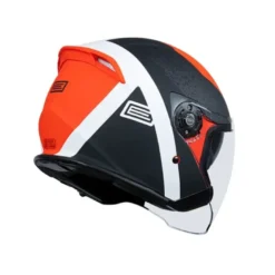 Casco Jet Origine Palio 2.0 BT Hyper Nero Rosso Fluo Opaco Con Interfono Mini S7 Integrato