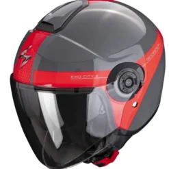 Casco Jet Scorpion Exo-City II Evo Short Grigio Rosso