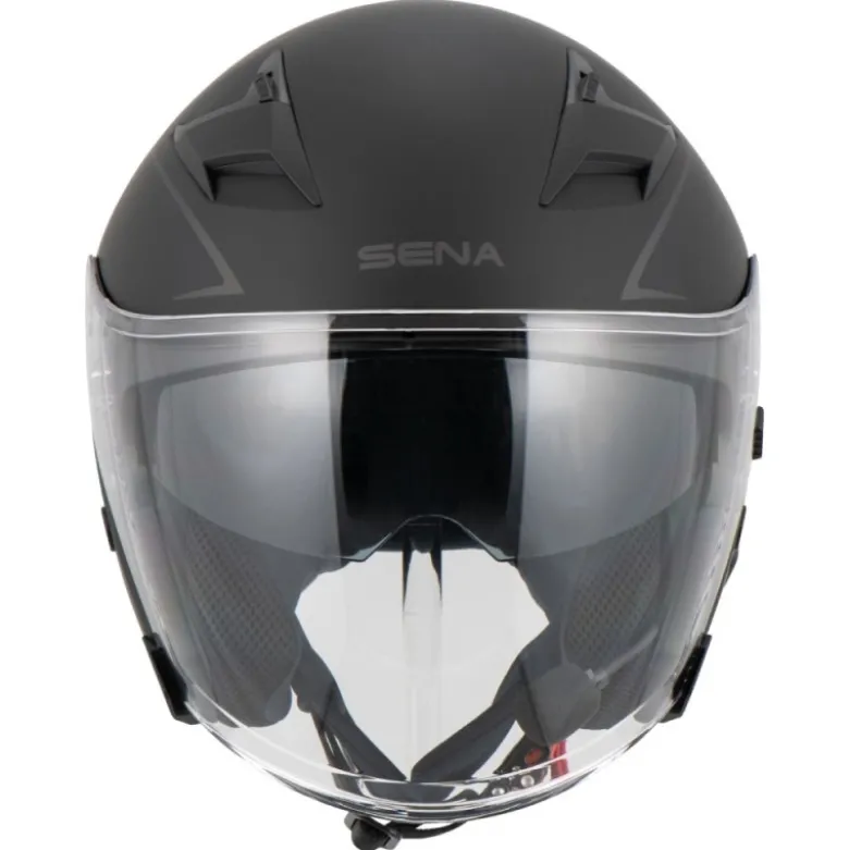 Casco Jet Sena Outstar S Bluetooth Integrato Nero Opaco