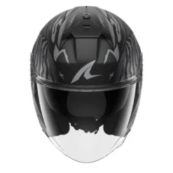 Casco Jet Shark Skwal Jet Cup Speed-Francy Nero Antracite Silver Opaco
