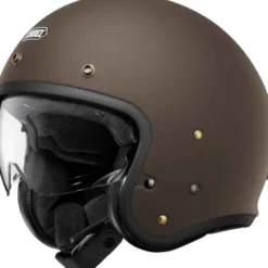 Casco Jet Shoei J.O2 Marrone Opaco