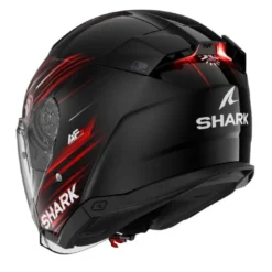 Casco Jet Skwal I3 Light-Blur Nero Rosso Bianco