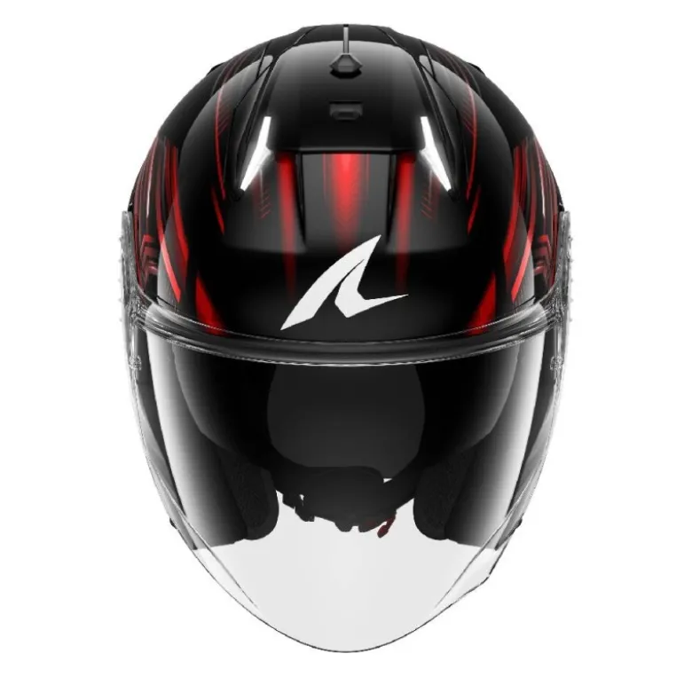 Casco Jet Skwal I3 Light-Blur Nero Rosso Bianco