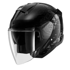 Casco Jet Skwal Jet Reptaia Nero Antracite