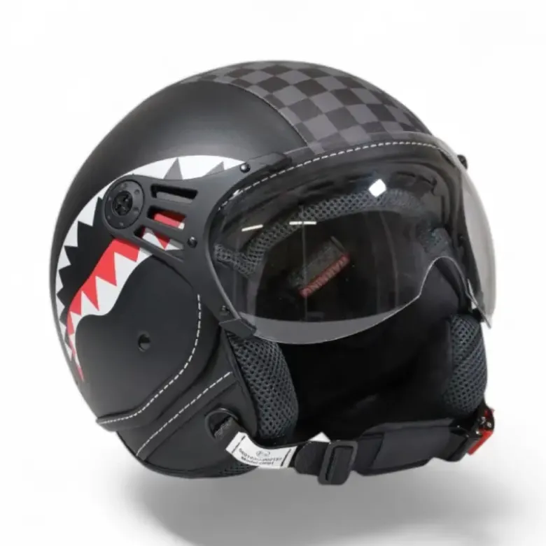 Casco Jet SprayGround Sharks in Paris Helmet Nero Grigio