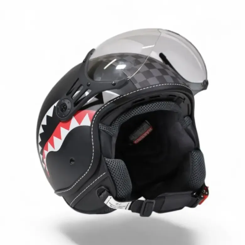 Casco Jet SprayGround Sharks in Paris Helmet Nero Grigio