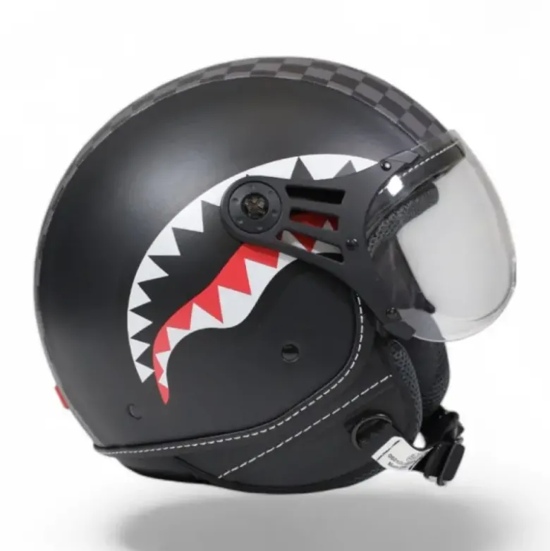 Casco Jet SprayGround Sharks in Paris Helmet Nero Grigio