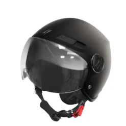 Casco Jet Stormer Ride Solid Nero Opaco