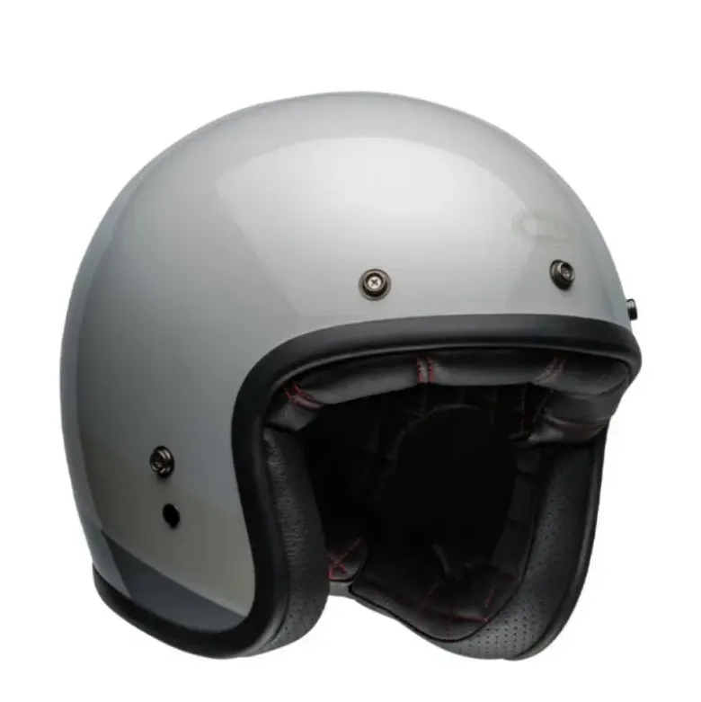 Casco Jet Vintage Bell Custom 500 2025 Apex Flake Argento Lucido
