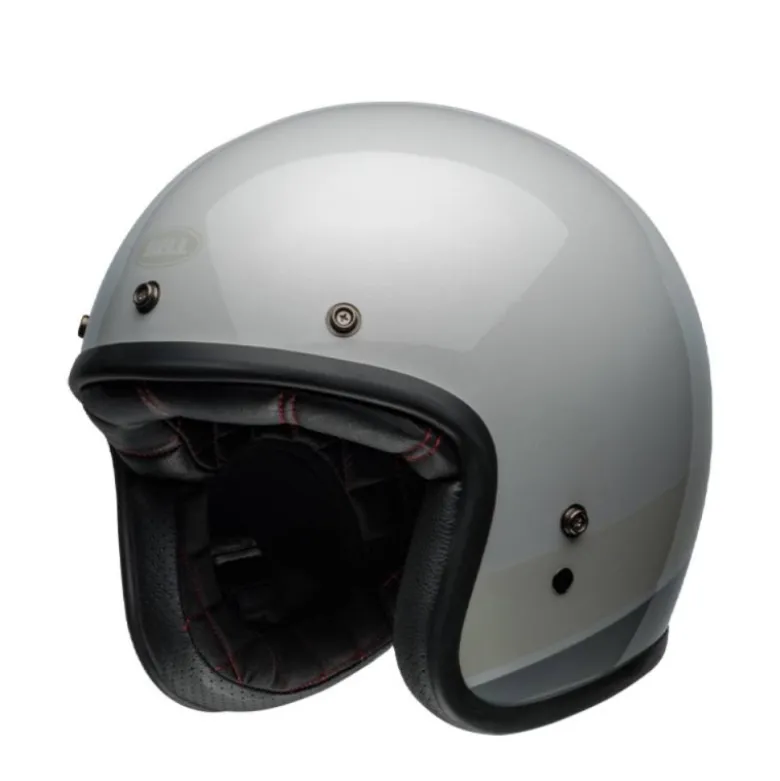 Casco Jet Vintage Bell Custom 500 2025 Apex Flake Argento Lucido