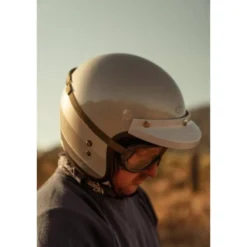 Casco Jet Vintage Bell Custom 500 2025 Apex Flake Argento Lucido