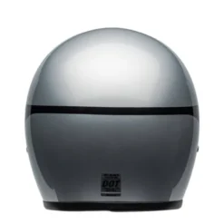 Casco Jet Vintage Bell Custom 500 2025 Chassis Argento Nero Lucido