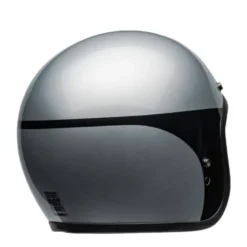 Casco Jet Vintage Bell Custom 500 2025 Chassis Argento Nero Lucido