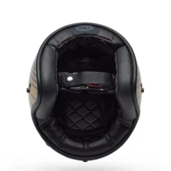 Casco Jet Vintage Bell Custom 500 2025 Edge Marrone Oro Metallizzato