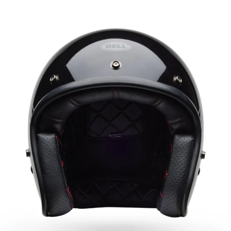 Casco Jet Vintage Bell Custom 500 2025 Edge Nero Grigio Metallizzato