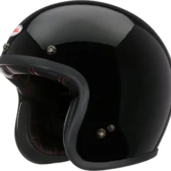 Casco Jet Vintage Bell Custom 500 Nero Lucido