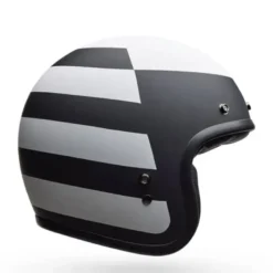 Casco Jet Vintage Bell Custom 500 2025 Parlor Nero Bianco Opaco