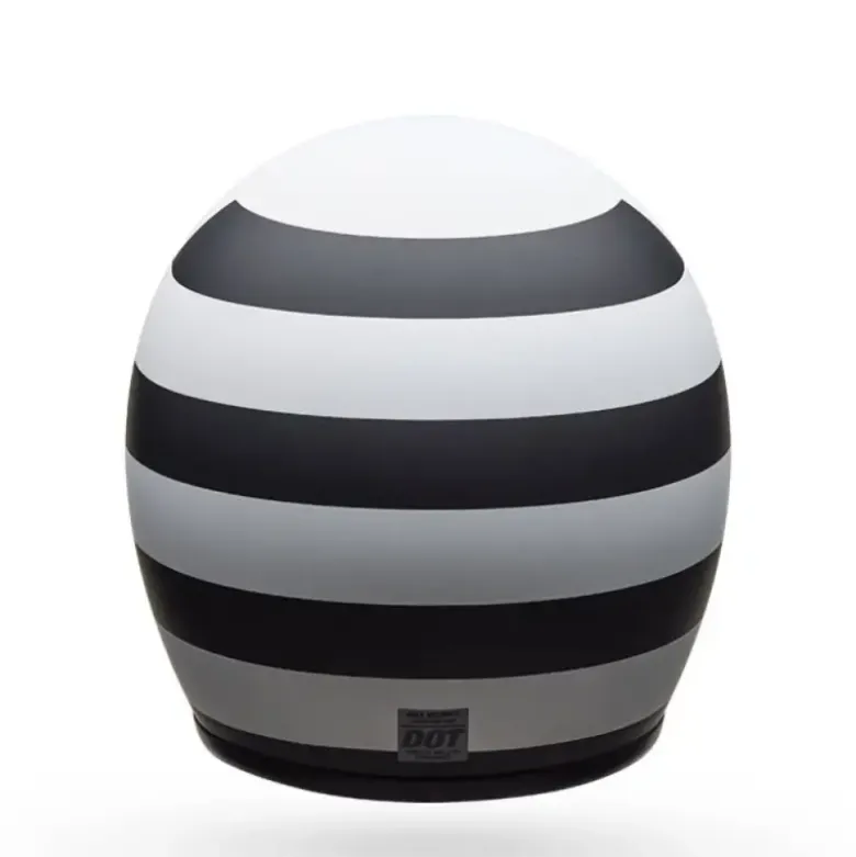 Casco Jet Vintage Bell Custom 500 2025 Parlor Nero Bianco Opaco